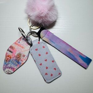 Cute Pink and Multicolor Keychain Set Taylor swift
